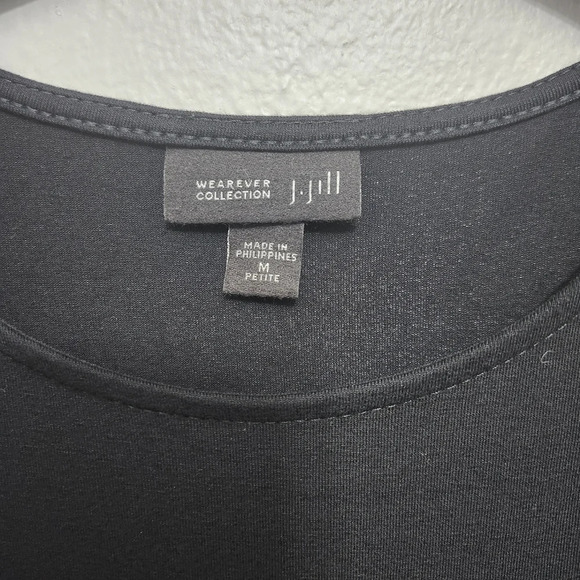 J.jill wherever collection women's mini dress size M black and cream - Picture 4 of 9